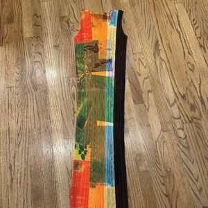 Issey Miyake Pleats Please rare Tokyo print dress